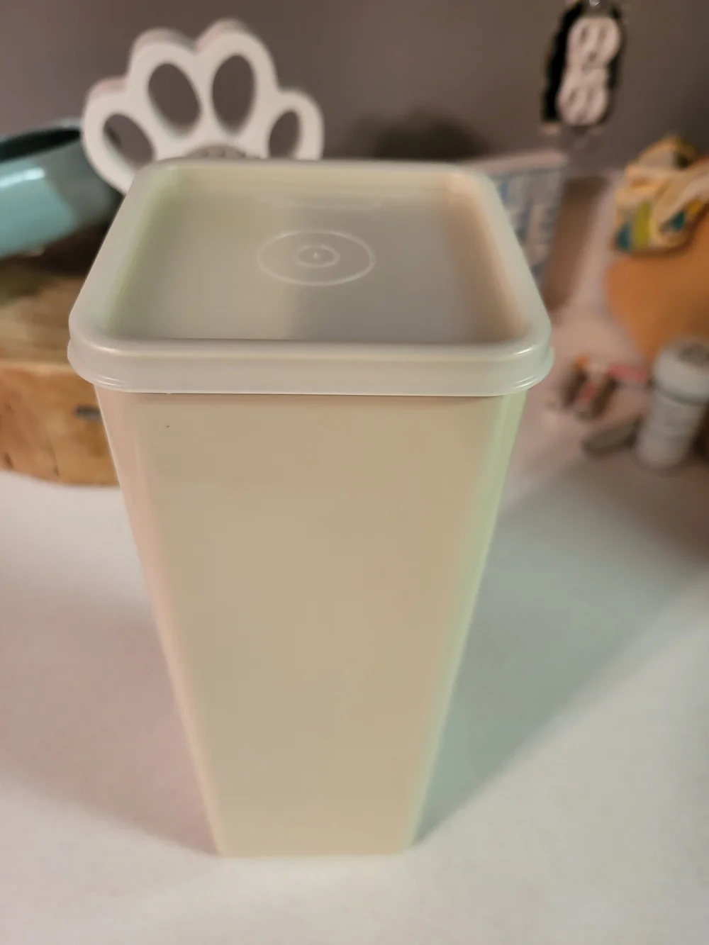 Vintage Tupperware Cracker Keeper 1696-6 Container 9 1/2